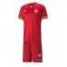 Cheap Serbia Home Football Kit Children World Cup 2022 Short Sleeve (+ pants)